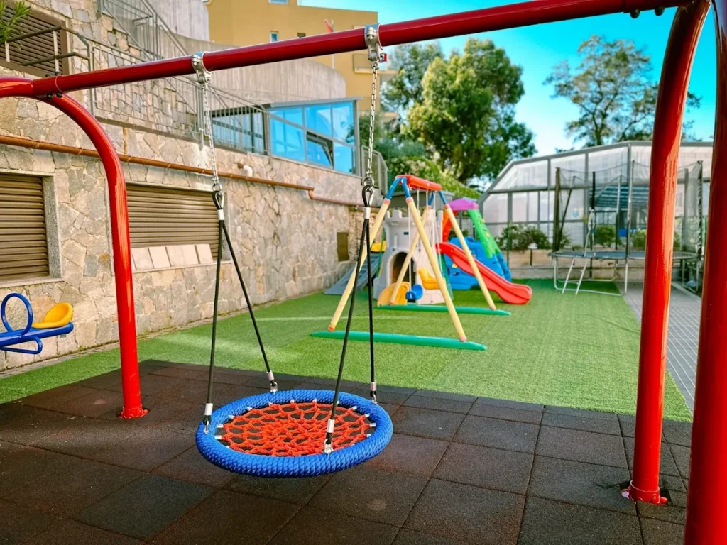 altalena cestone professionale in acciaio zincato f4 scuola