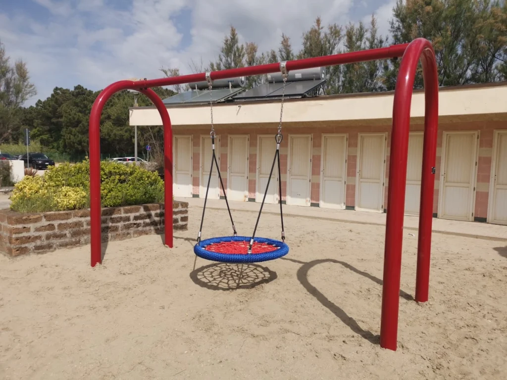 altalena cestone professionale in acciaio zincato f1 stabilimento balneare