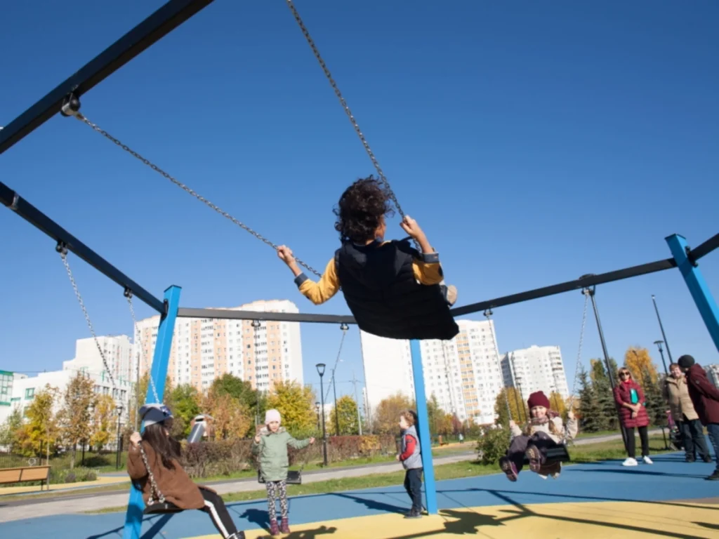 altalena pentagon professionale f3 parco pubblico