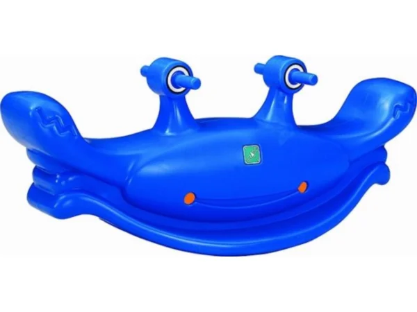 giochi in plastica dondolo due posti blu f1