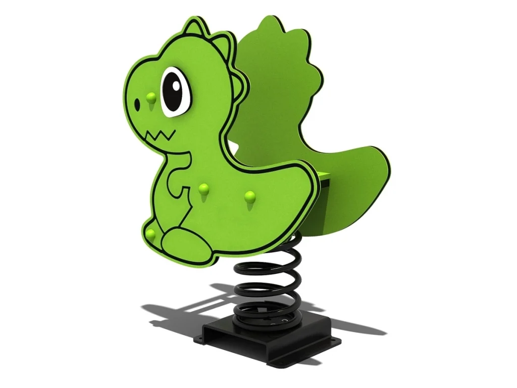 gioco a molla hdpe dinosauro doppio pannello d1