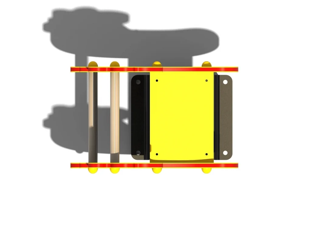 gioco a molla hdpe gallina doppio pannello d2