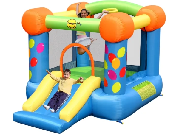 gioco gonfiabile garden happy feast bouncer and slide f1