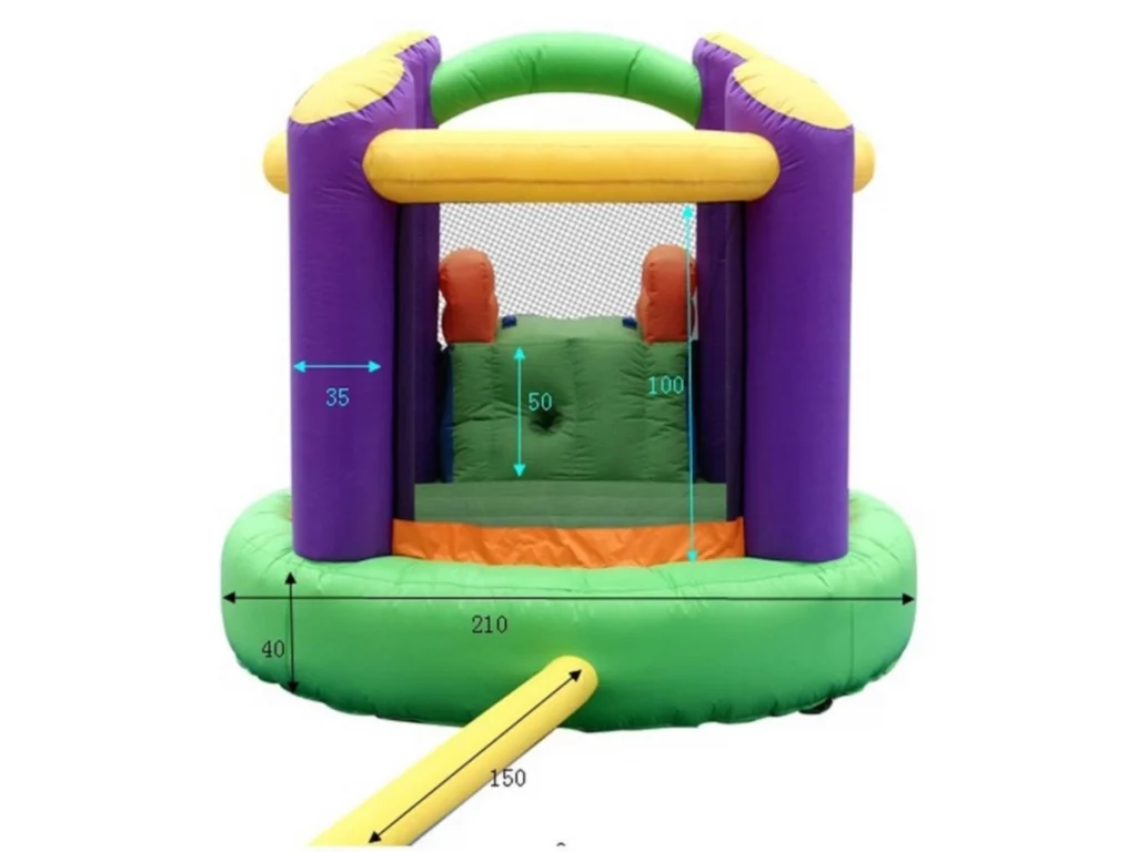 gioco gonfiabile garden happy toy balloons bouncer and slide f4