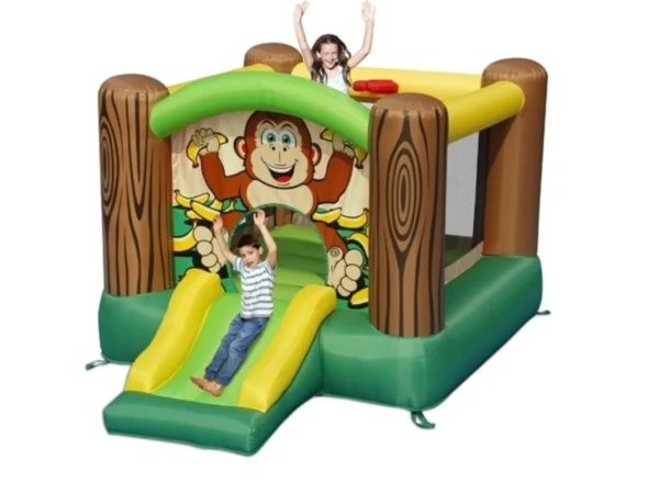 gioco gonfiabile garden happy zoo bouncer and slide f1