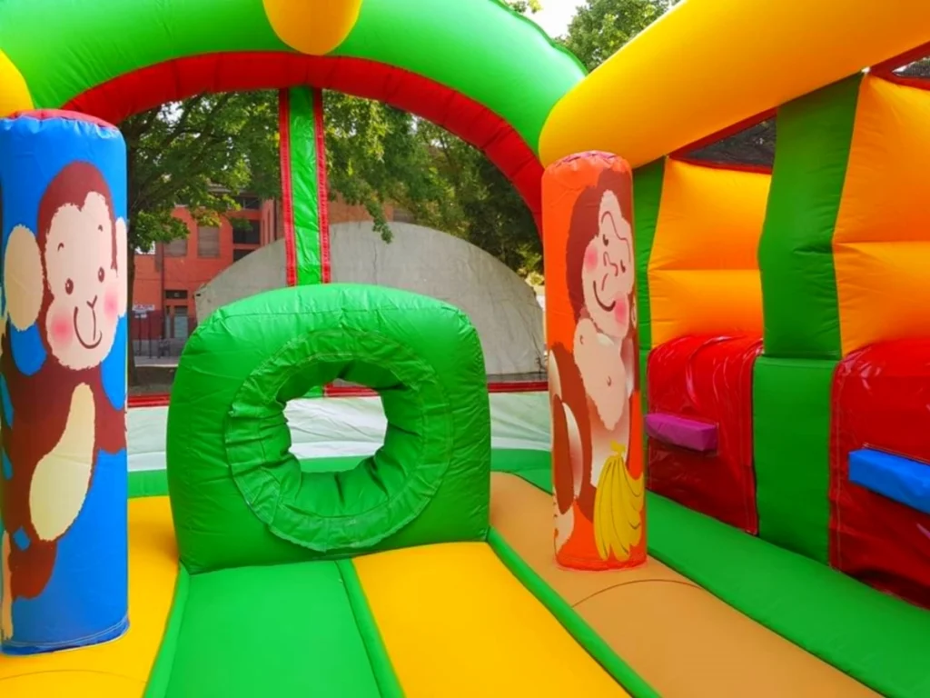 gioco gonfiabile multiattivita bounce and slide giungla f2 parco giochi