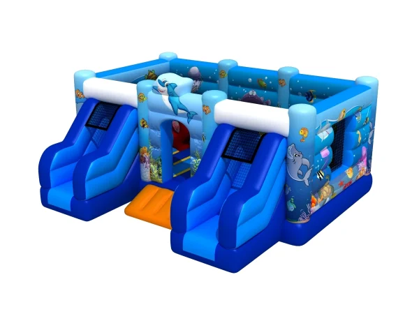 gioco gonfiabile multiattivita bounce and slide ocean d1