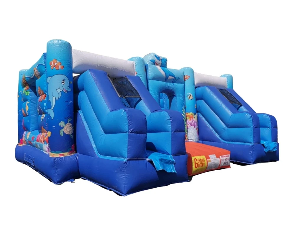 gioco gonfiabile multiattivita bounce
and slide ocean f2