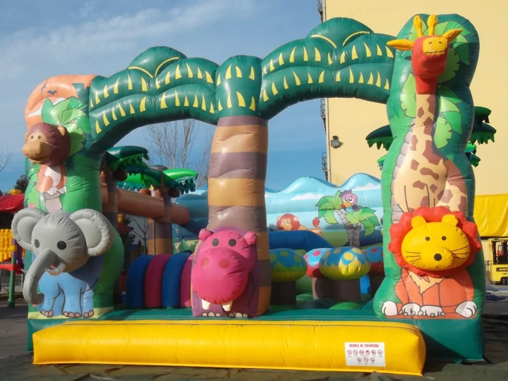 gioco gonfiabile multiattivita funny forest f2 mostra
