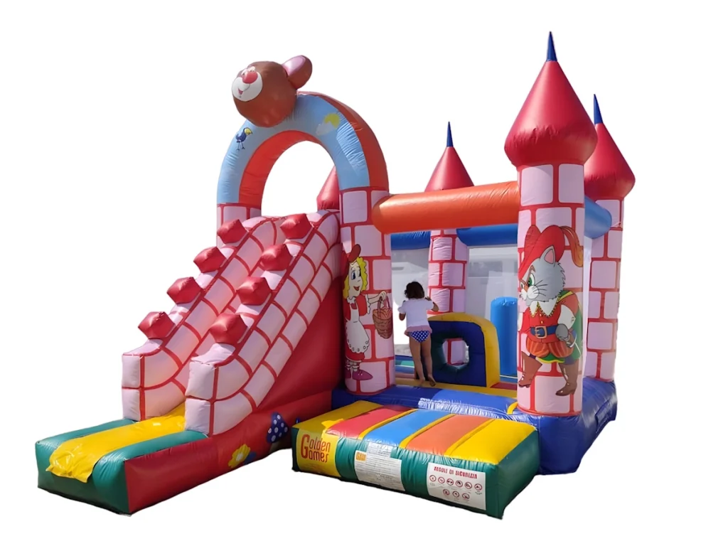 gioco gonfiabile multiattivita pink castle f1