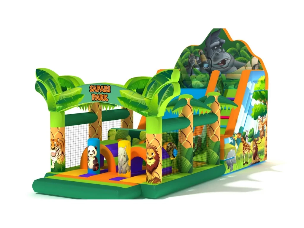 gioco gonfiabile multiattivita zoo safari challenge d1