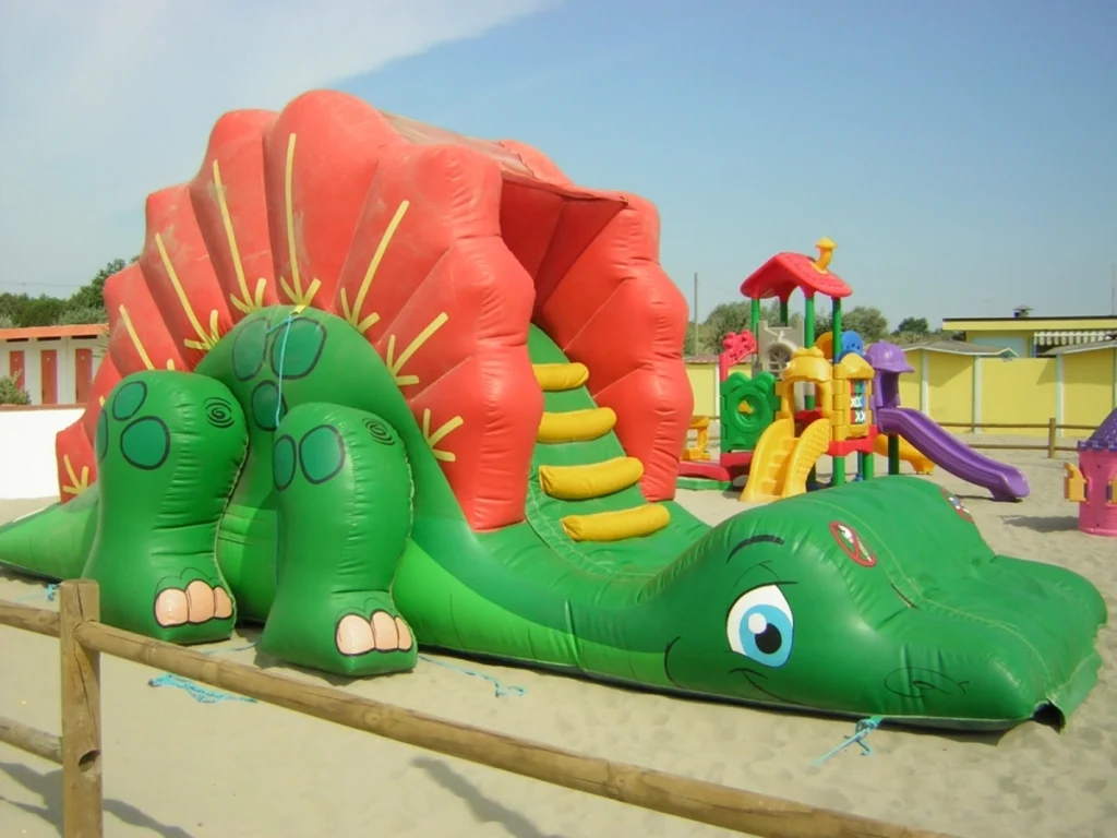 gioco gonfiabile scivolo dragon slide f2 stabilimento balneare