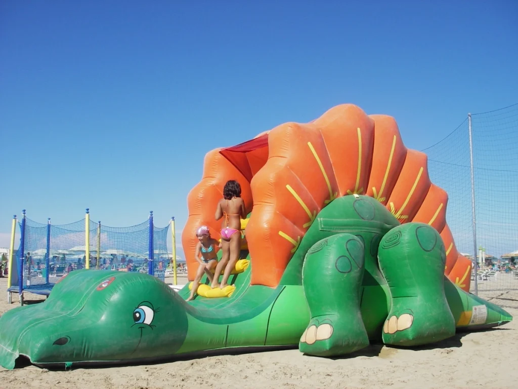gioco gonfiabile scivolo dragon slide f3 stabilimento balneare