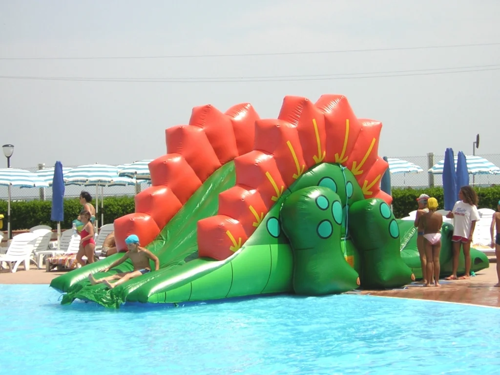 gioco gonfiabile scivolo dragon slide f4 campeggio