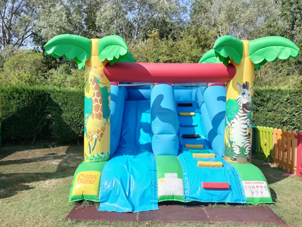 gioco gonfiabile scivolo mini safari slide f8 family hotel