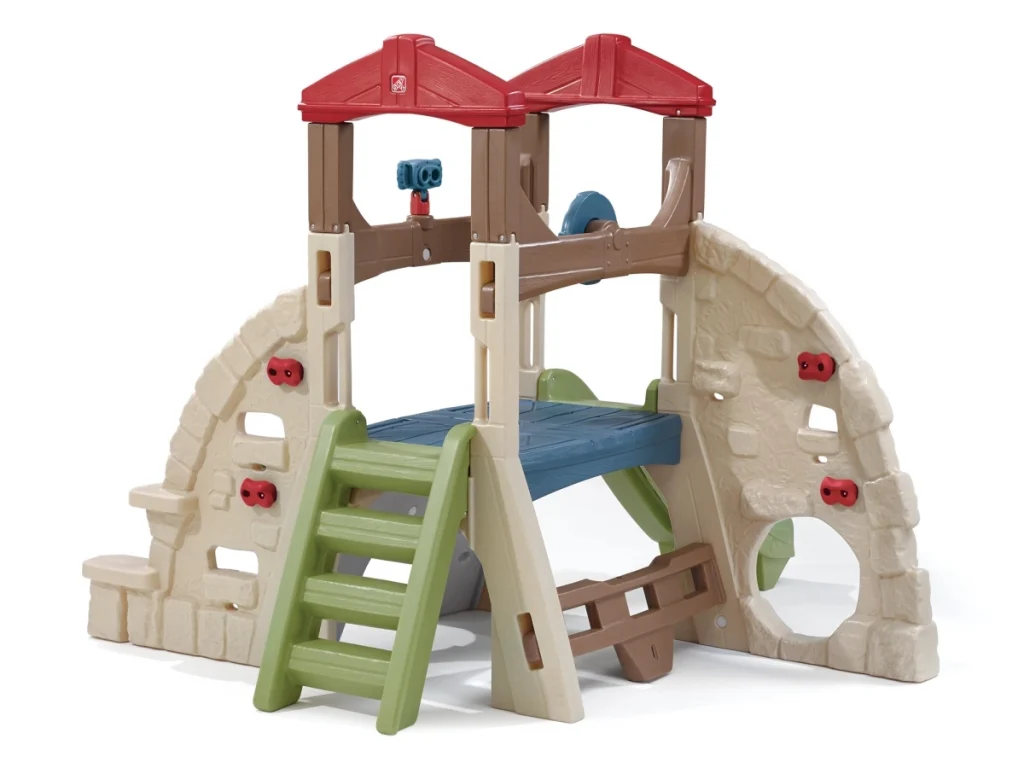 gioco in plastica altalena e scivolo mountain climb and slide f2