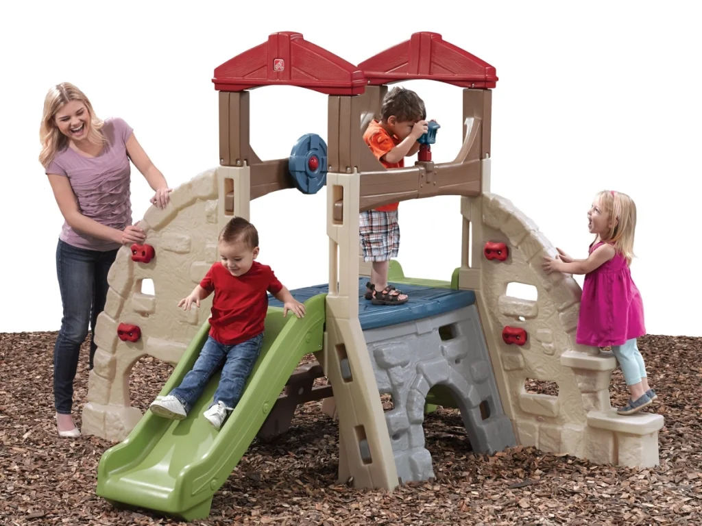 gioco in plastica altalena e scivolo mountain climb and slide f3