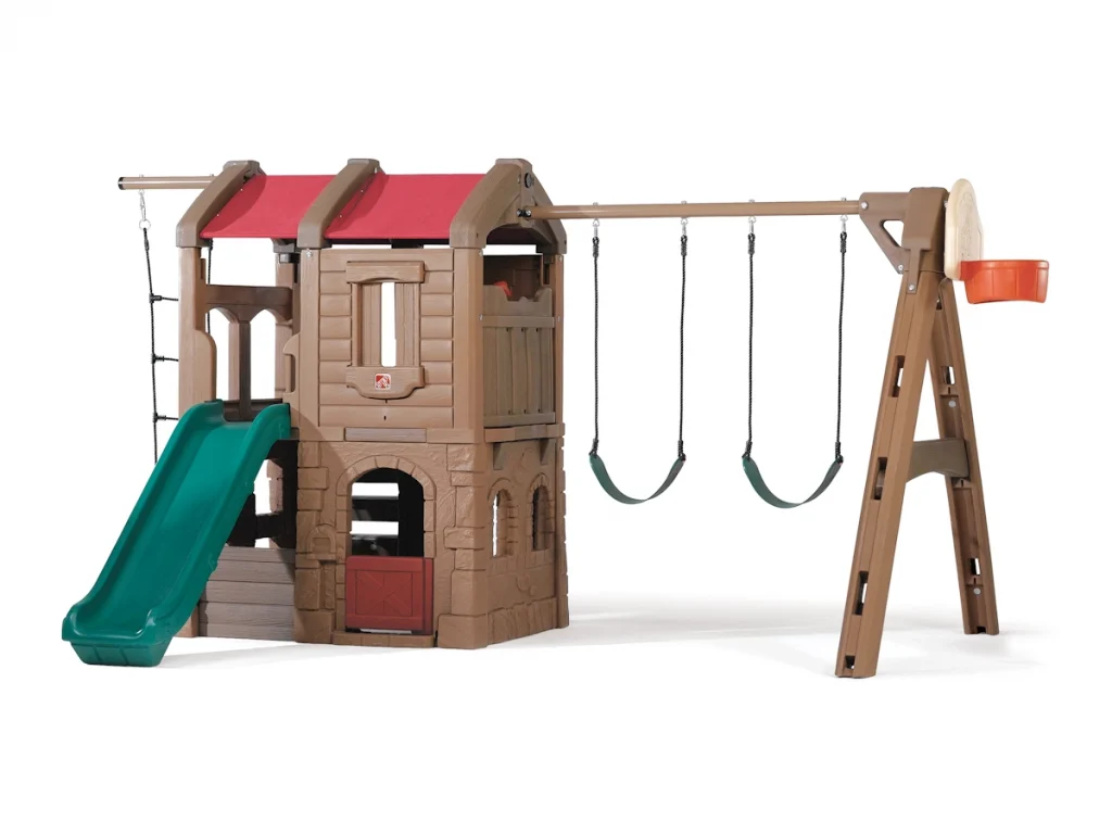 gioco per giardino altalena e scivolo castello multigioco f1