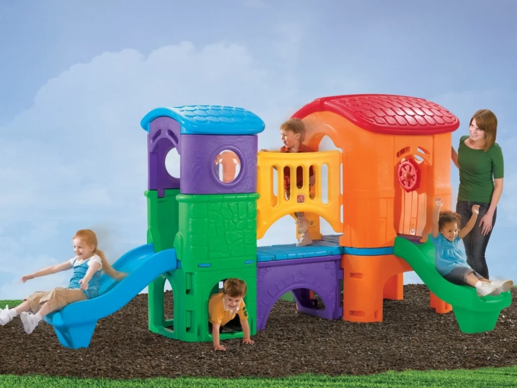 gioco per giardino altalena e scivolo fortino avventura f3