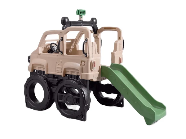 gioco per giardino altalena e scivolo jeep con scivolo f1