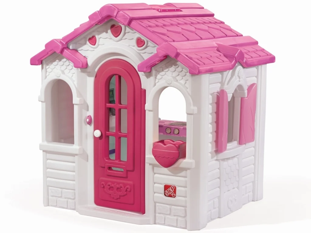 gioco per giardino casetta e cucina casa con cuori f1