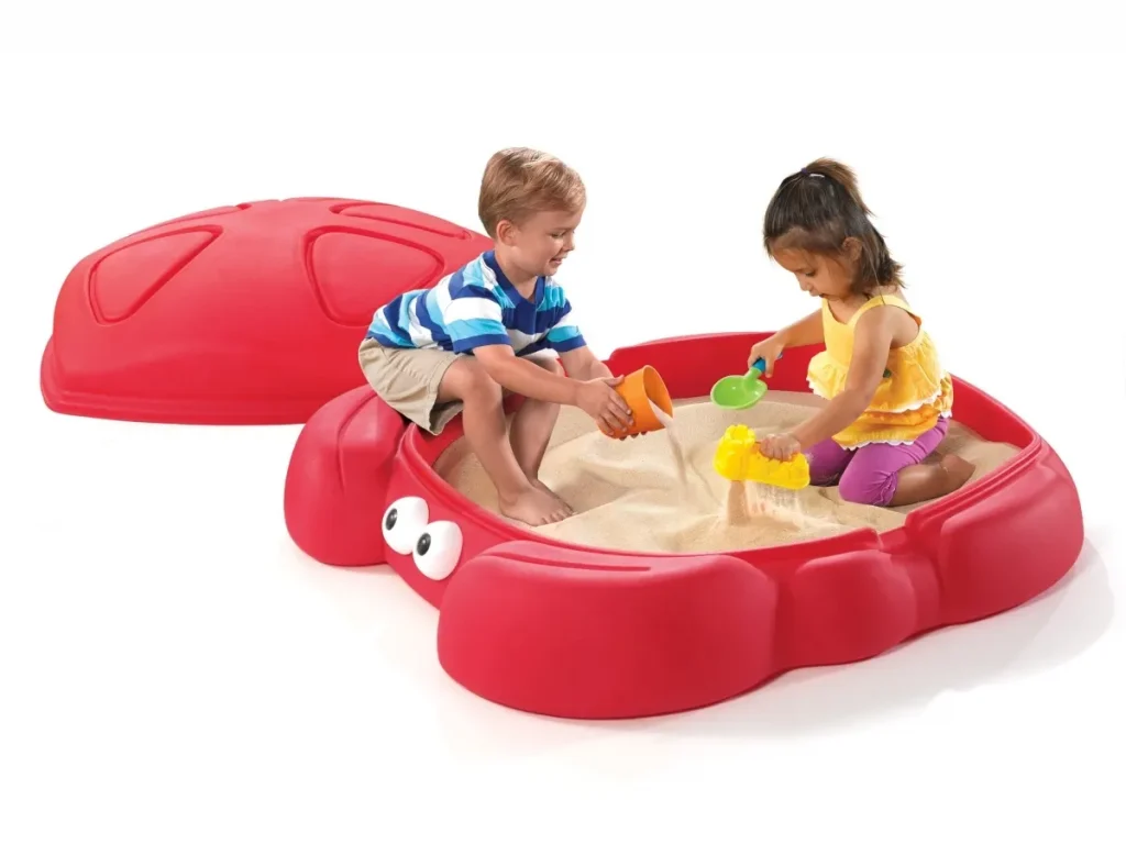 gioco per giardino tavolino sedia e sabbiera granchio f4