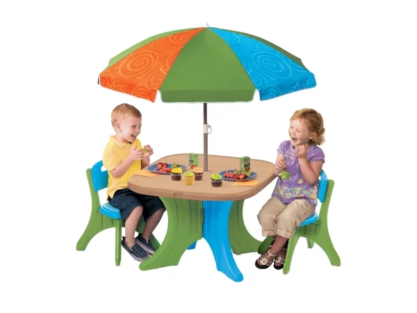gioco per giardino tavolino sedia e sabbiera tavolino multicolor con sedie f1