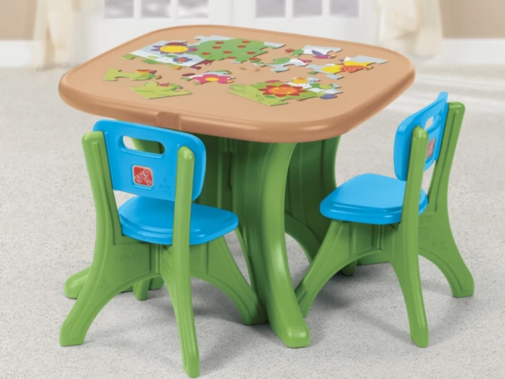 gioco per giardino tavolino sedia e sabbiera tavolino multicolor con sedie f2