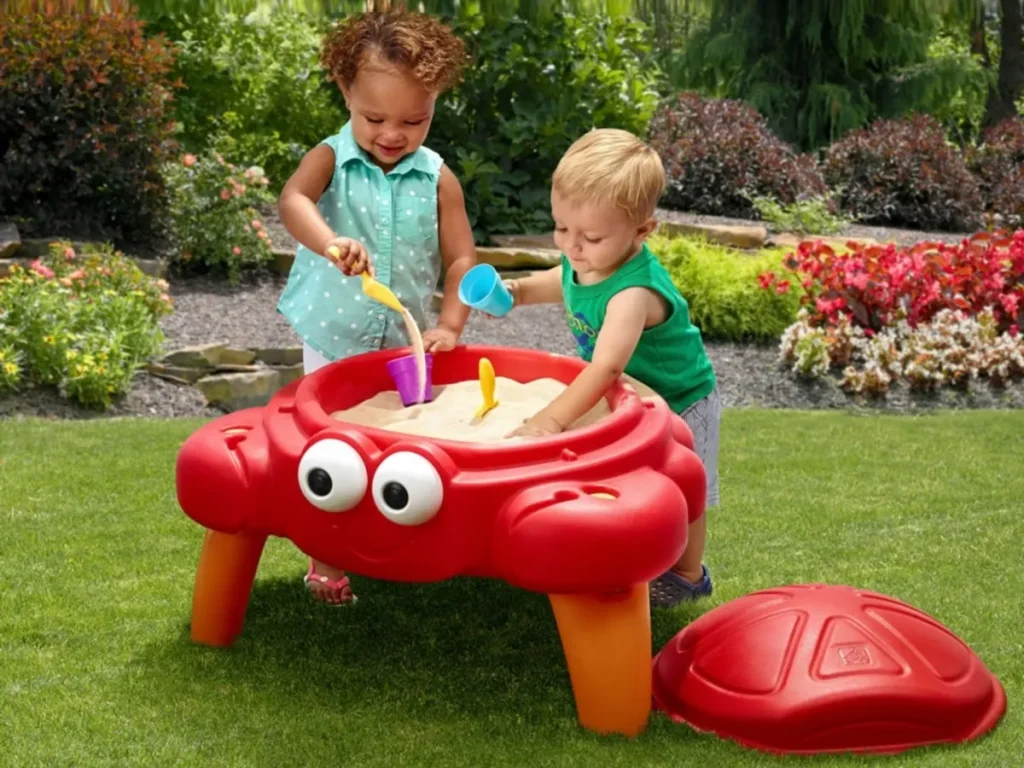 gioco per giardino tavolino sedia e sabbiera tavolo sabbiera granchio f3