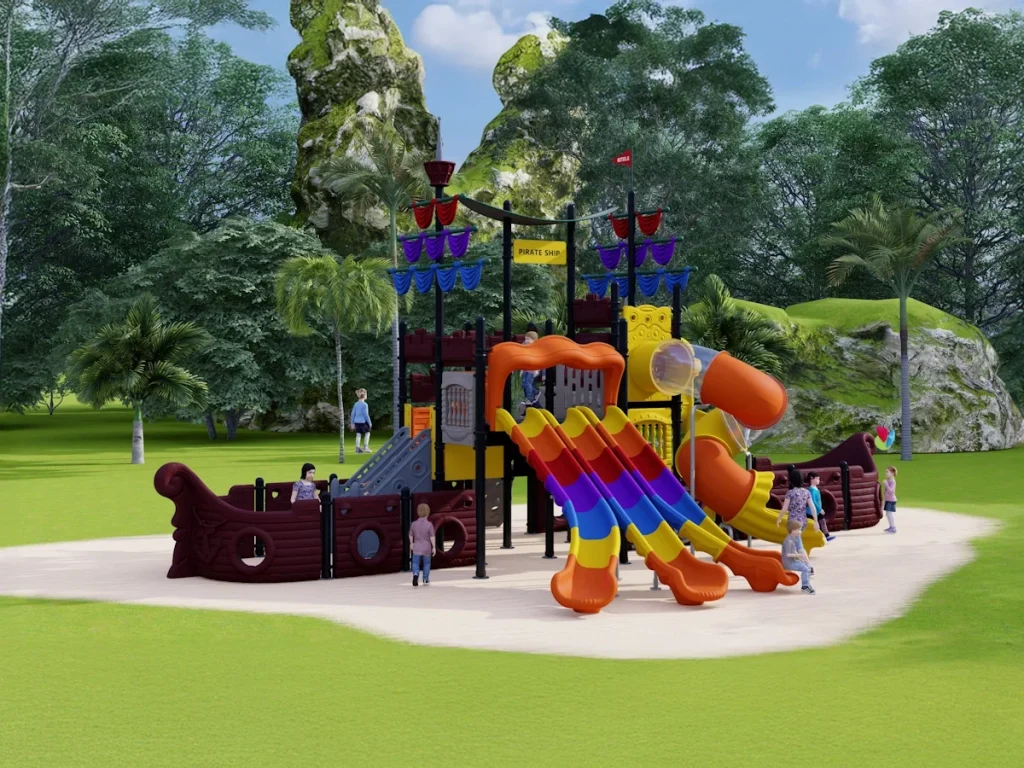 playground per esterno fantacastello galeone dei pirati d1