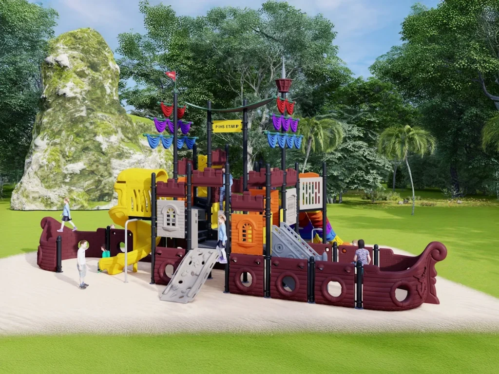 playground per esterno fantacastello galeone dei pirati d3