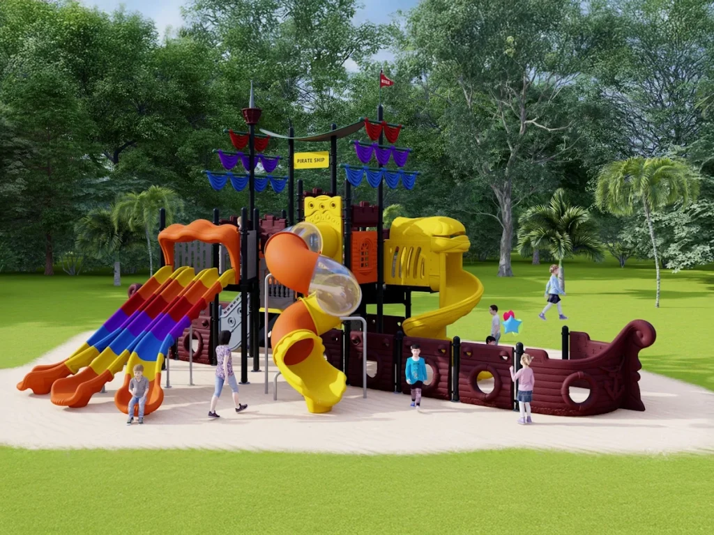 playground per esterno fantacastello galeone dei pirati d4