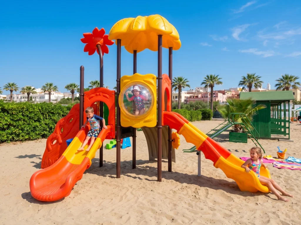 playground per esterno fantacastello sunny flower f9 stabilimento balneare