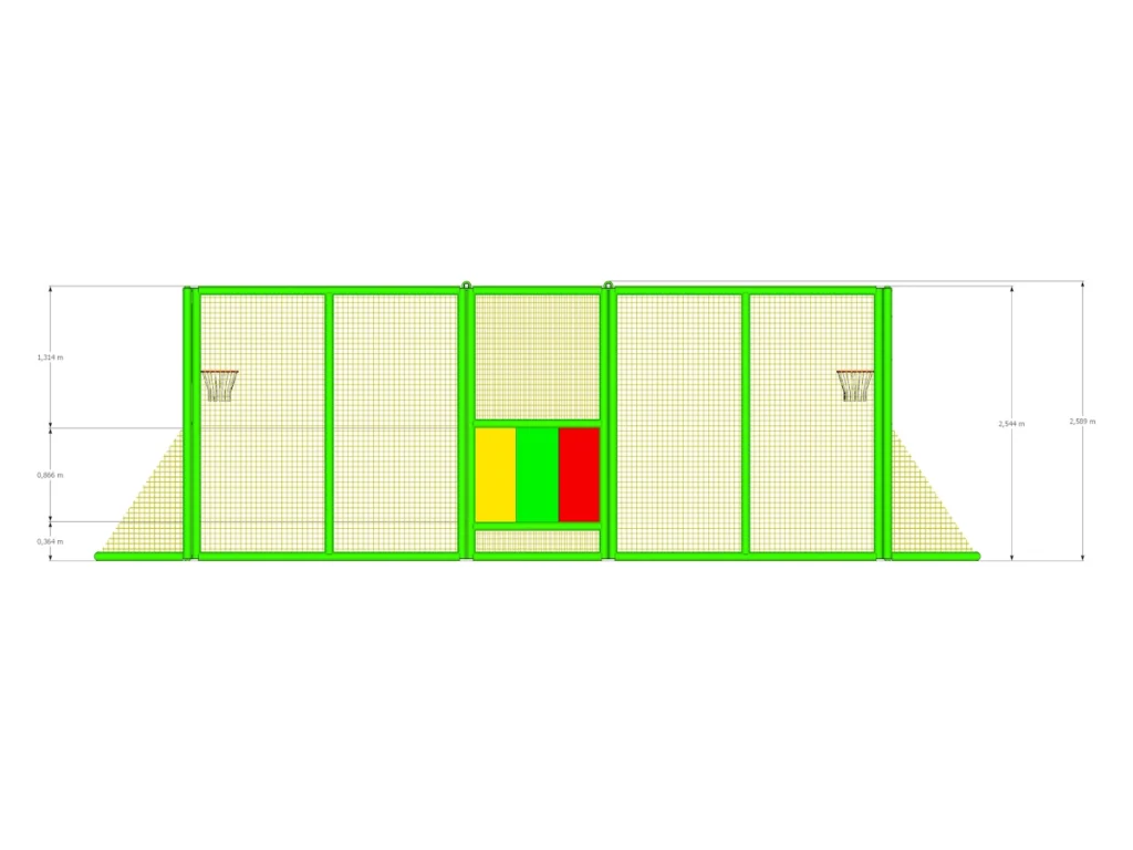 playground per interno arena multisport d4 dimensioni