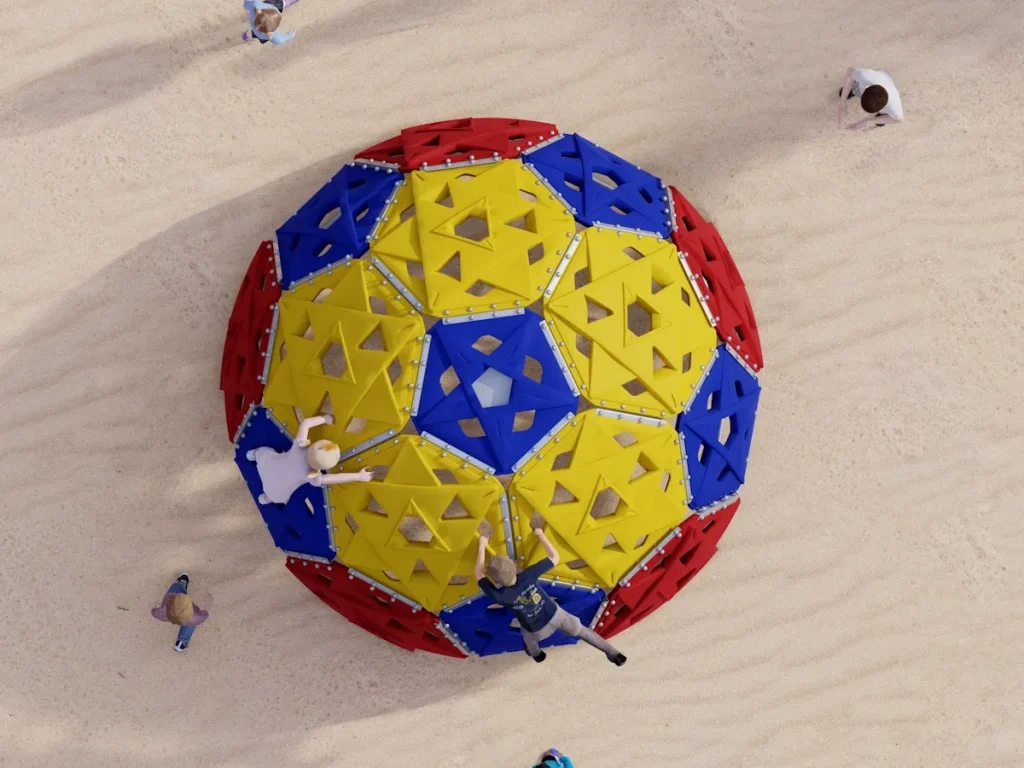 struttura di arrampicata palla bgr d6