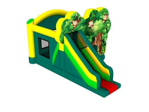 gioco gonfiabile multiattivita bounce and slide monkey d1