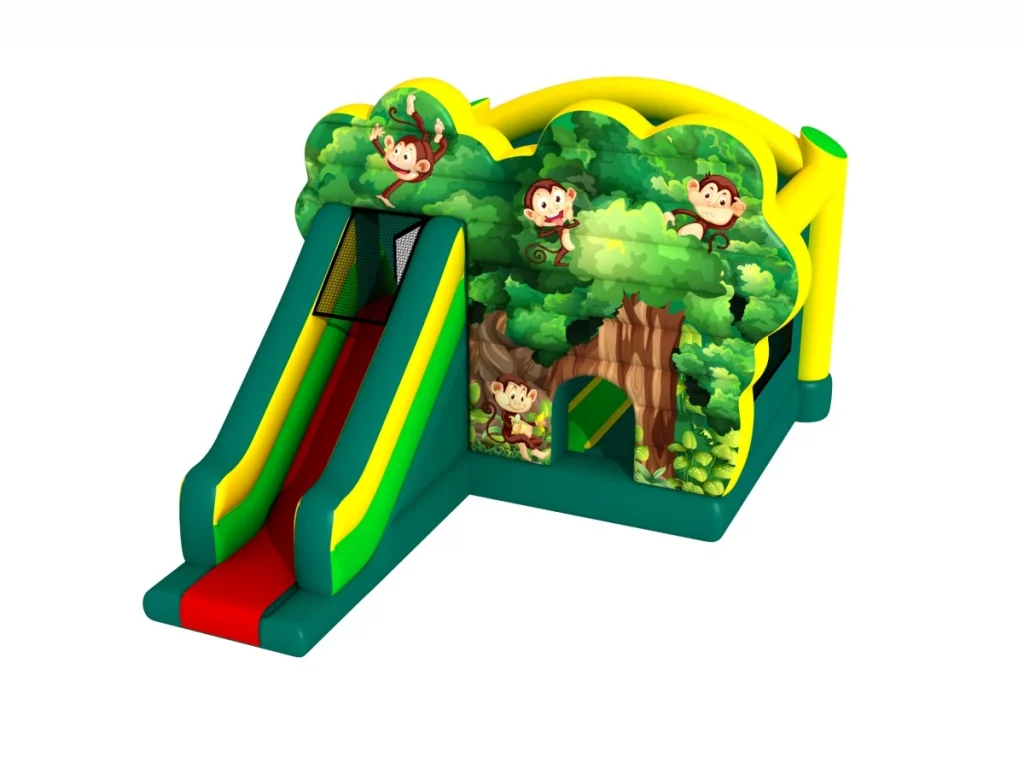 gioco gonfiabile multiattivita bounce and slide monkey d2