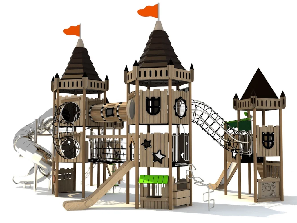 playground per esterno eco wood castle 201 d2