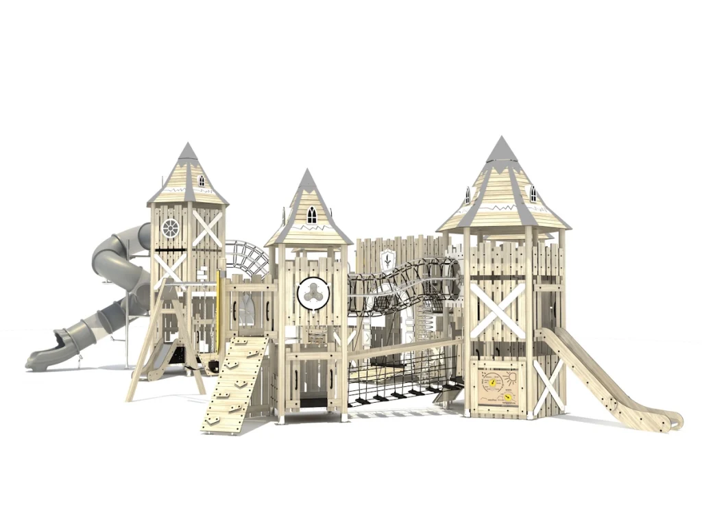 playground per esterno eco wood castle 211 d2