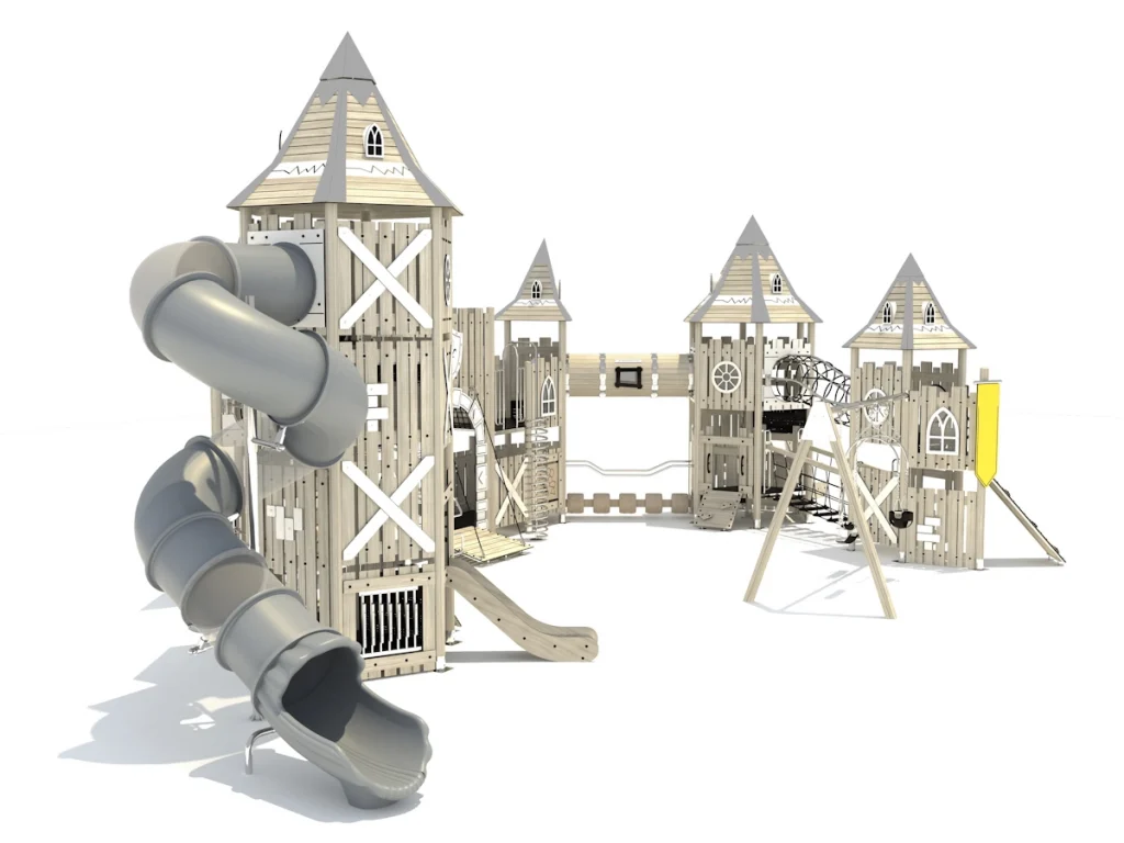 playground per esterno eco wood castle 211 d3
