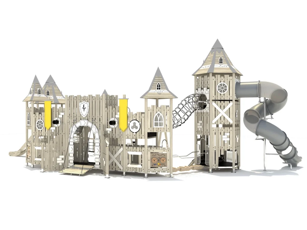 playground per esterno eco wood castle 211 d4