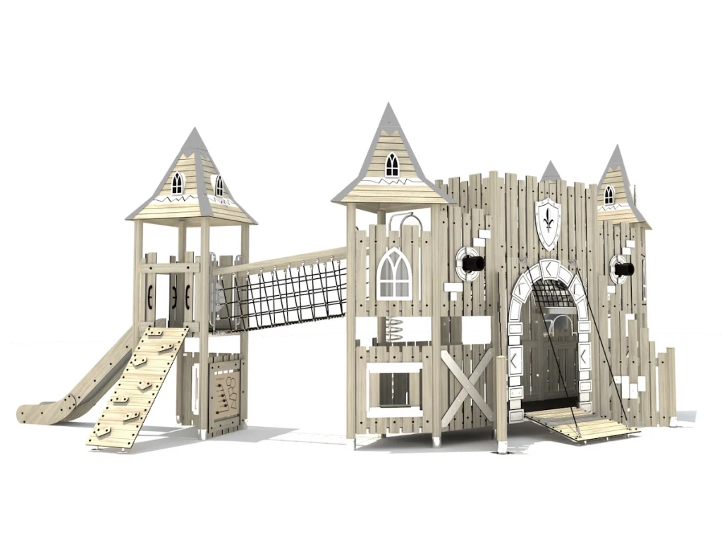 playground per esterno eco wood castle 231 d2