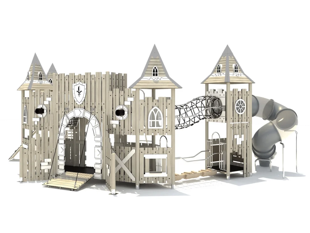 playground per esterno eco wood castle 231 d3