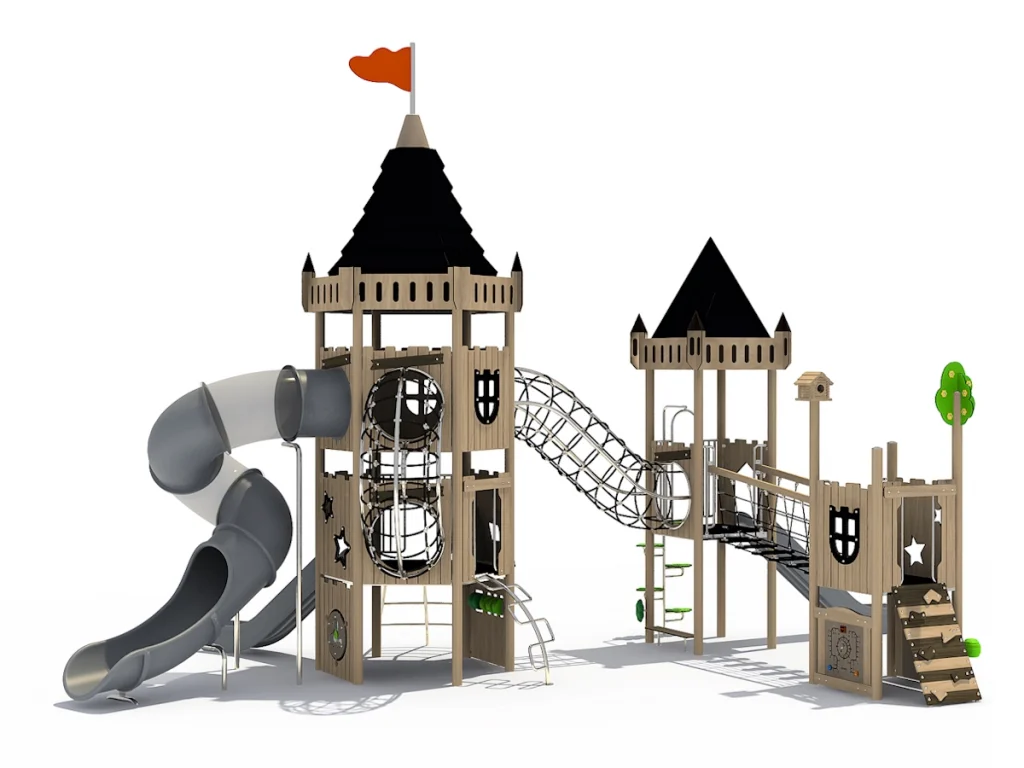playground per esterno eco wood castle 301 d1