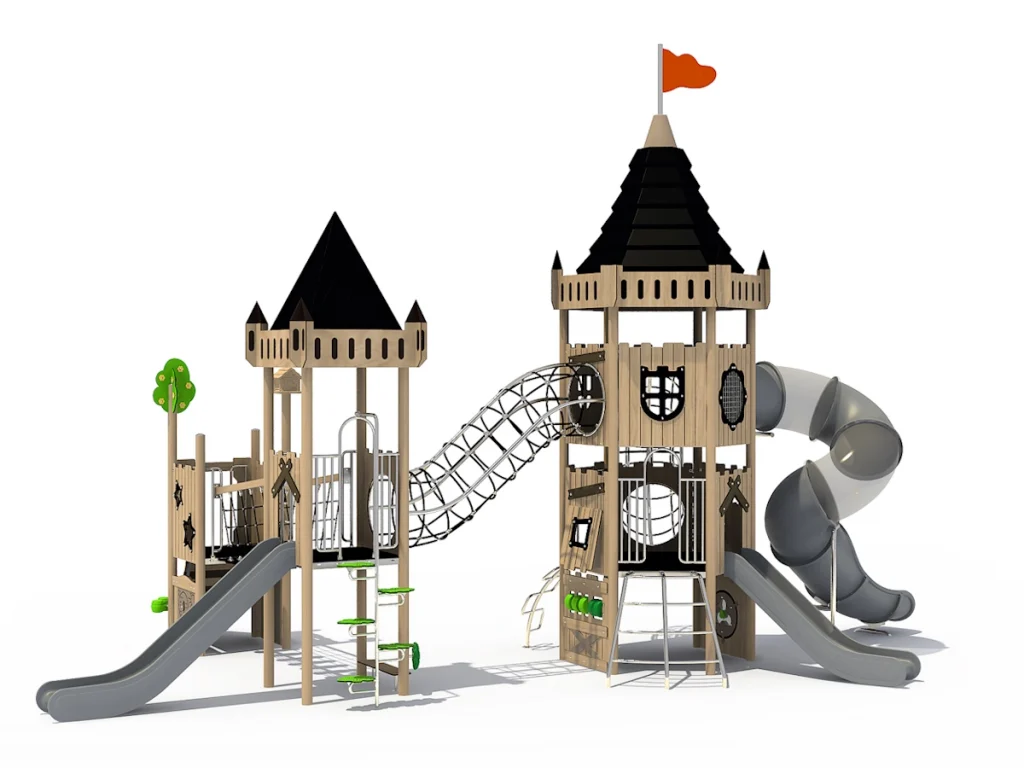 playground per esterno eco wood castle 301 d2