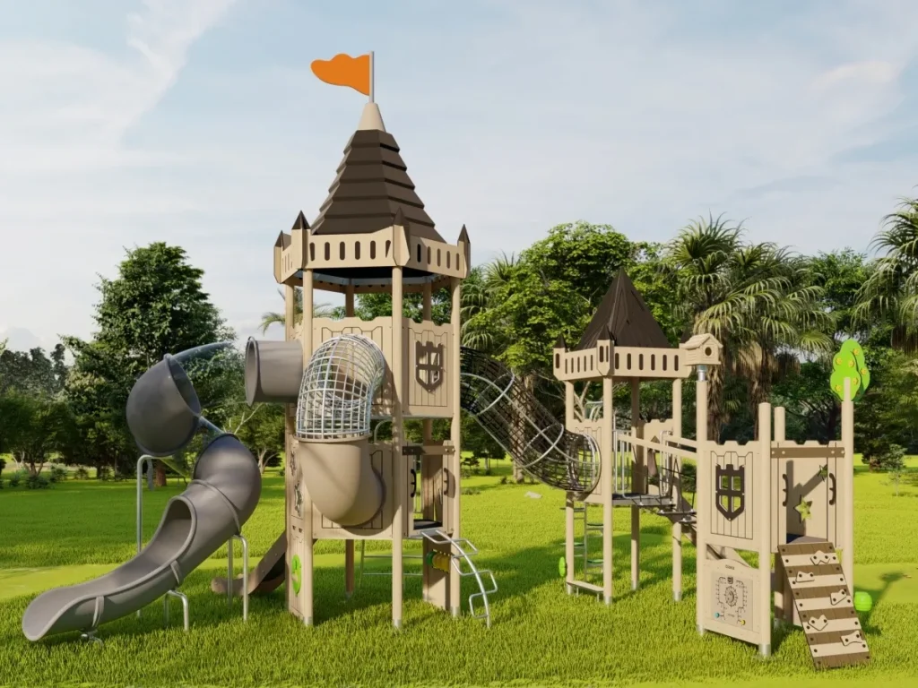playground per esterno eco wood castle 301 d4