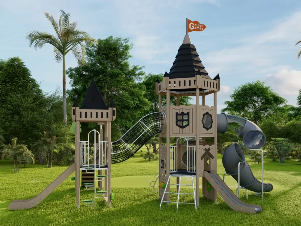 playground per esterno eco wood castle 301 d5