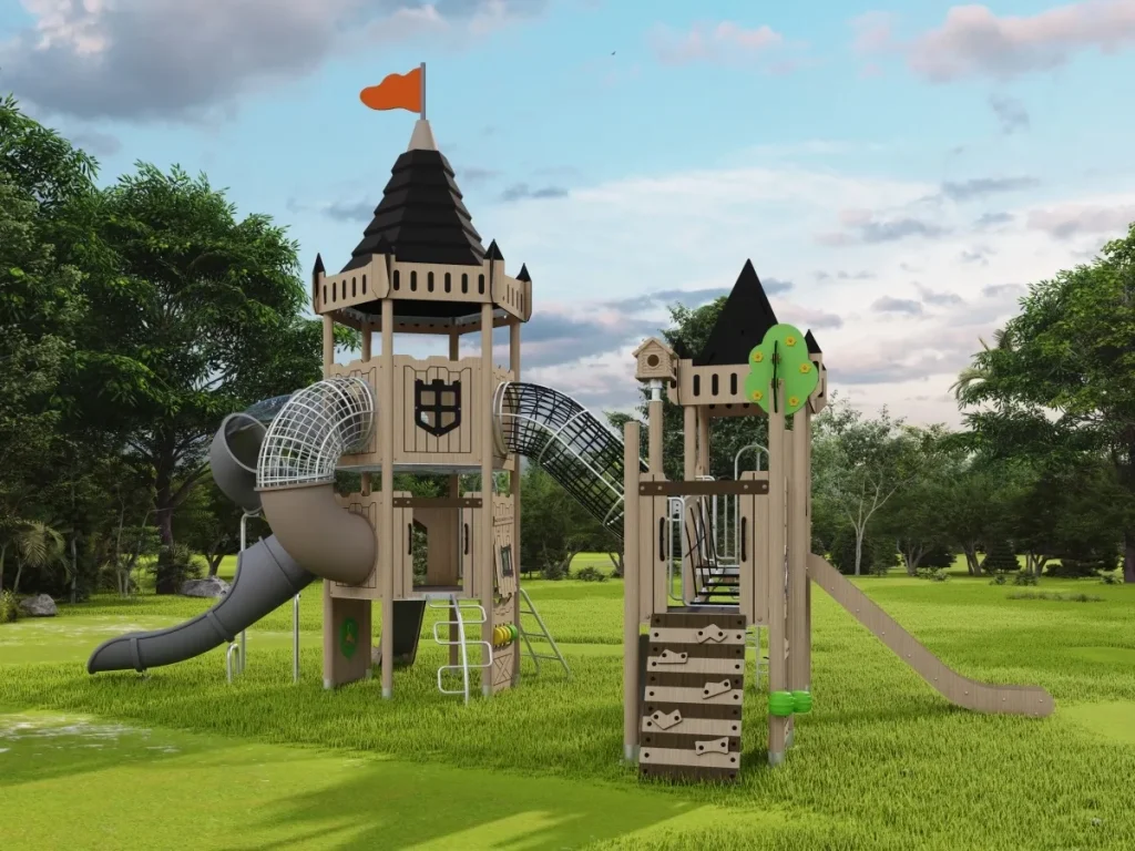 playground per esterno eco wood castle 301 d7