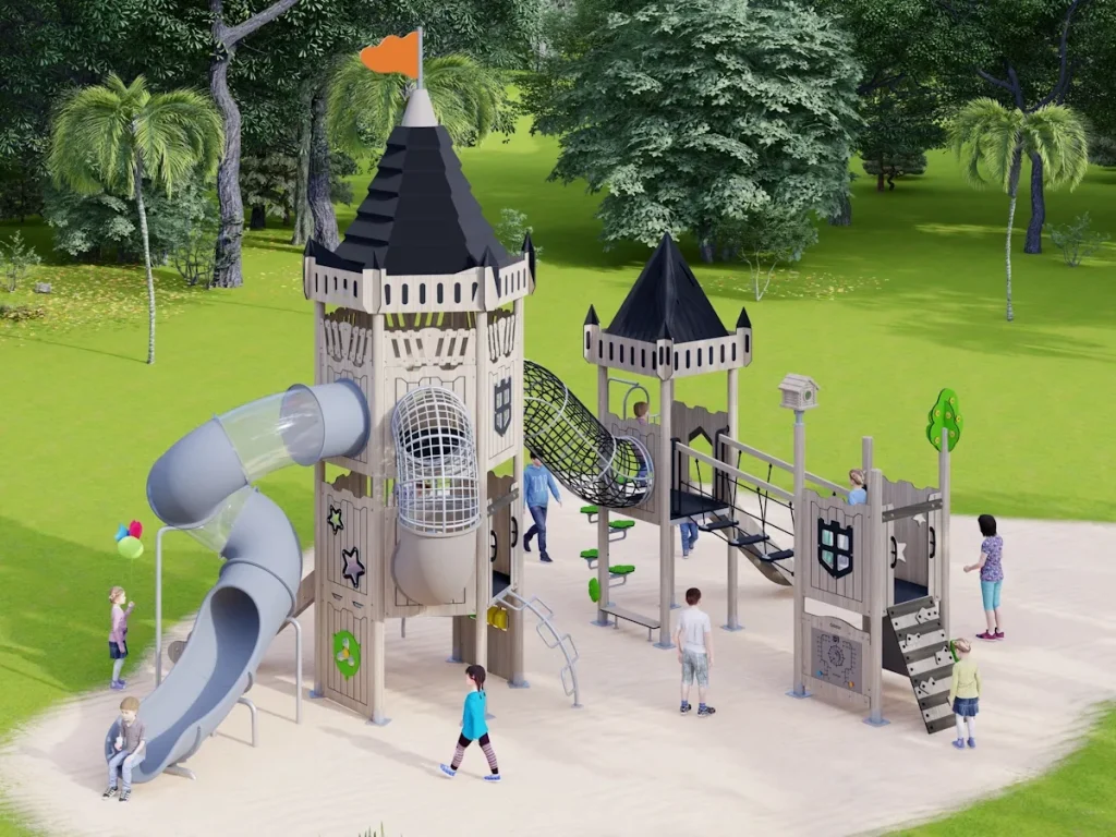 playground per esterno eco wood castle 301 d8