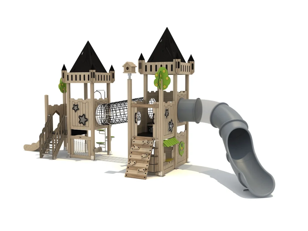 playground per esterno eco wood castle-401 d1
